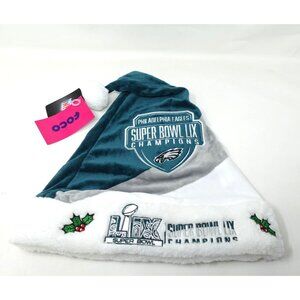 Philadelphia Eagles Super Bowl LIX Champions Santa Hat
